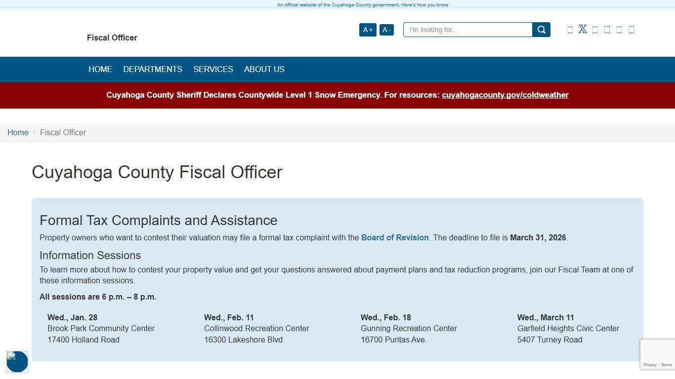 Cuyahoga County Fiscal Officer